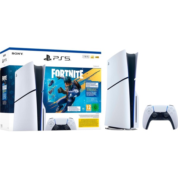 Sony playstation5 slim chassis fortnite flowering chaos bundle / consola de videojuegos